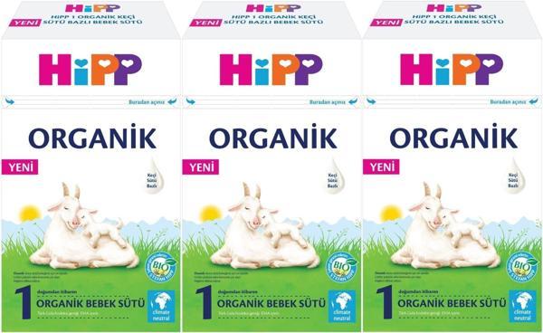 Hipp Organik Keçi Sütü Bazlı Devam Sütü 400GR No:1 (0-6 Ay) (3 Lü Set) - Image 1