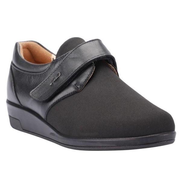 Forelli 54608-H Cindy Siyah Kadın Comfort Deri Ayakkabı - Image 1