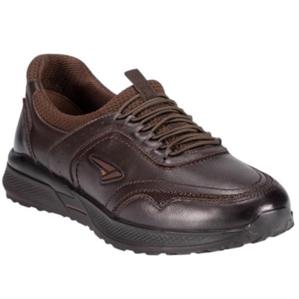 Forelli 46709-G Slins Kahve Kadın Comfort Deri Ayakkabı - Image 1