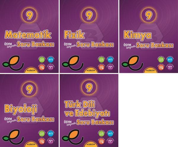 Endemik 2026 9. Sınıf Sayısal Soru Kitabı Seti 5 Kitap Güncel Müfredat - Endemik Yayınları - Image 1