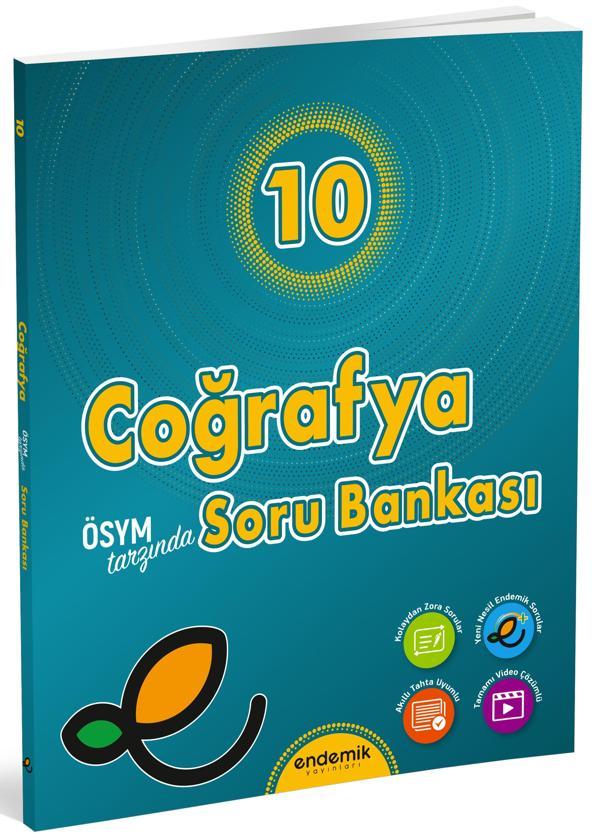 Endemik 2026 10. Sınıf Coğrafya Soru Bankası Güncel Müfredat - Endemik Yayınları - Image 1