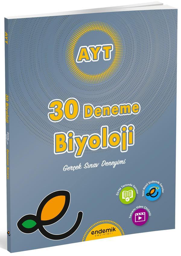 Endemik 2026 Ayt Biyoloji 30 Lu Deneme Sınavı - Endemik Yayınları - Image 1