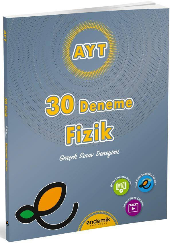 Endemik 2026 Ayt Fizik 30 Lu Deneme Sınavı - Endemik Yayınları - Image 1