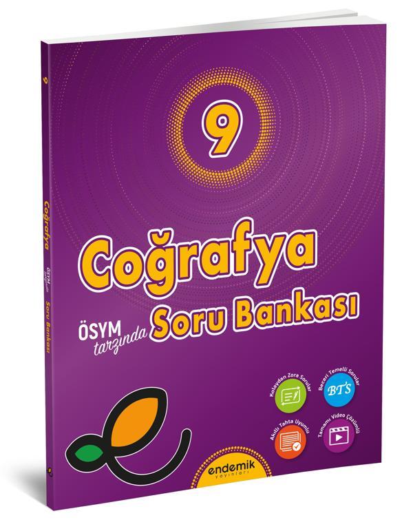 Endemik 2026 9. Sınıf Coğrafya Soru Bankası Güncel Müfredat - Endemik Yayınları - Image 1