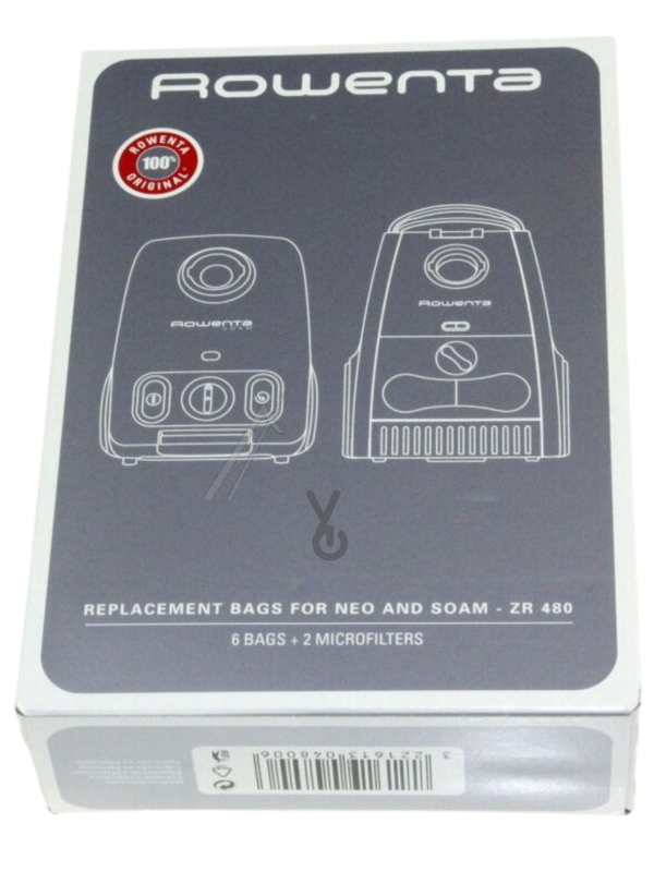 Rowenta ZR 480 6'lı Kağıt Toz Süpürge Torbası R01233 - Image 1