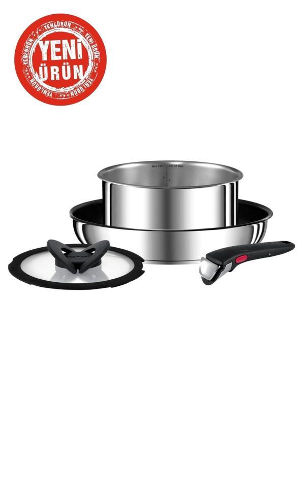 Tefal INGENIO PREFERENCE Paslanmaz Çelik 4 parçalı Tencere Seti - Image 1