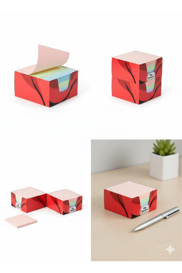 Gürpaş Küp Bloknot Pastel Renkli - Image 1