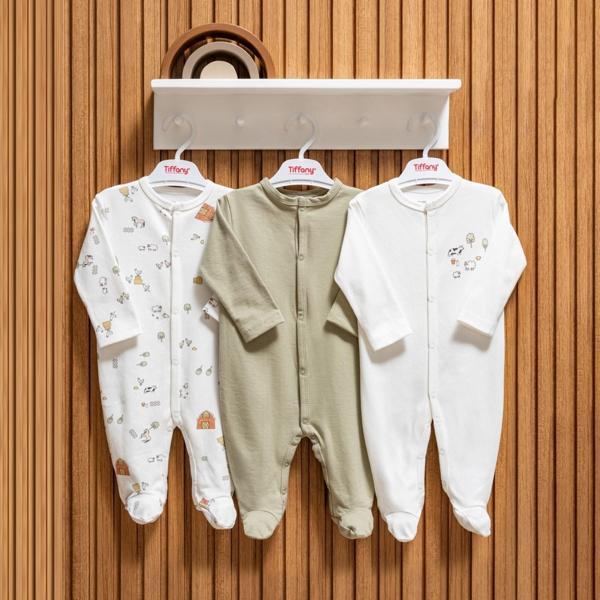 Tiffany Baby Farm Village Theme 3'lü Patikli Tulum 51040 - Image 1