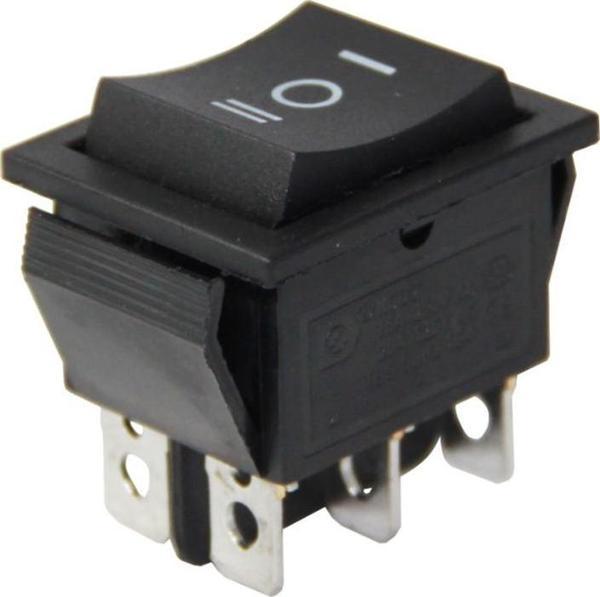 GENİŞ IŞIKSIZ 6 PİNLİ ON-OFF-ON YAYLI ANAHTAR (IC-110) - Image 1