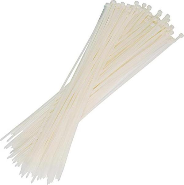 POWERMASTER 30 CM 3.6 MM BEYAZ KABLO BAĞI (100LÜ PAKET) - Image 1