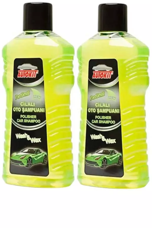 AUTOKIT Cilalı Oto Şampuanı 1000 ml 2'Li Avantaj Paket - Image 1