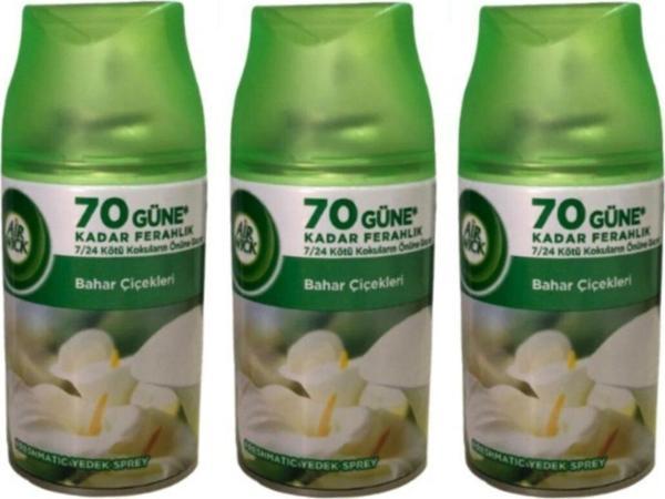 Air Wick Oda Kokusu Freshmatic Bahar Çiçekleri Yedek 70 Güne Kadar Ferahlık 3 X 250 Ml - Image 1
