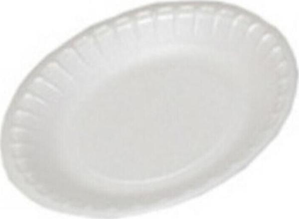 Anı Orta Boy Köpük Tabak 19 Cm 100 Adet, Kullan At Köpük Tabak - Image 1