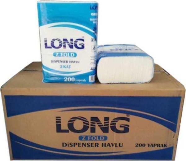 Anı Plast Long Dispenser Kağıt Havlu - Z Katlama - 200 Adetlik 12 Paket / Koli - Image 1