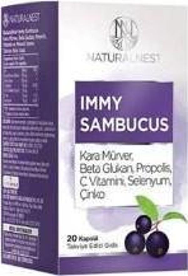 Naturalnest Immy Sambucus 20 Kapsül - Image 1