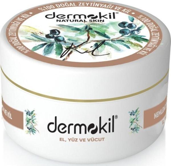 Dermokil El Yüz Ve Vücut Bakım Kremi 300 ml Doğal Zeytinyağı & Kil Nemlendirici - Image 1