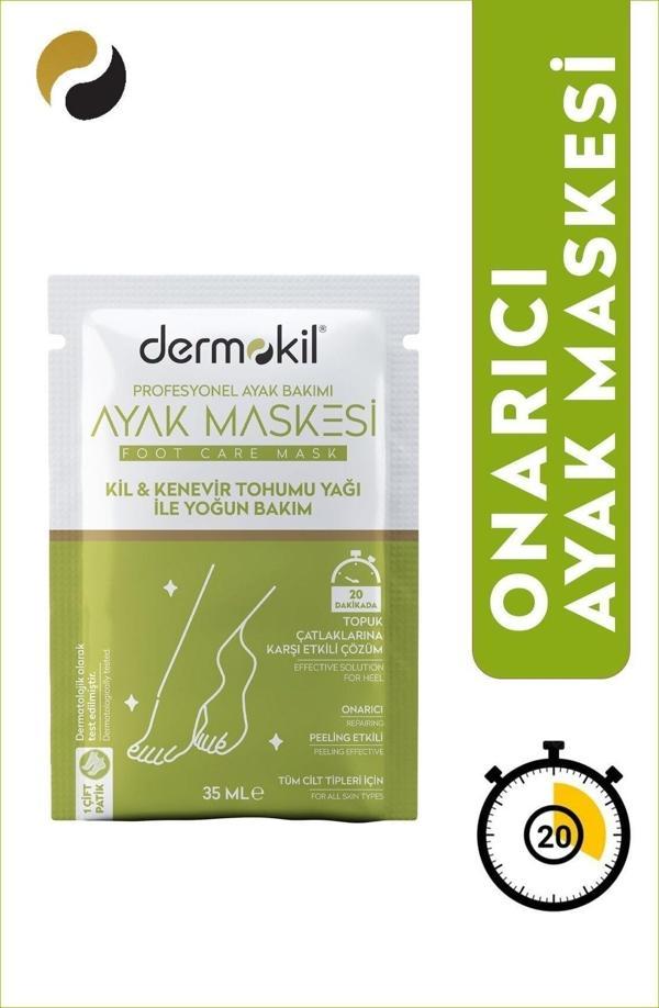 Dermokil Kil & Kenevir Yağlı Ayak Maskesi 35 Ml - Image 1