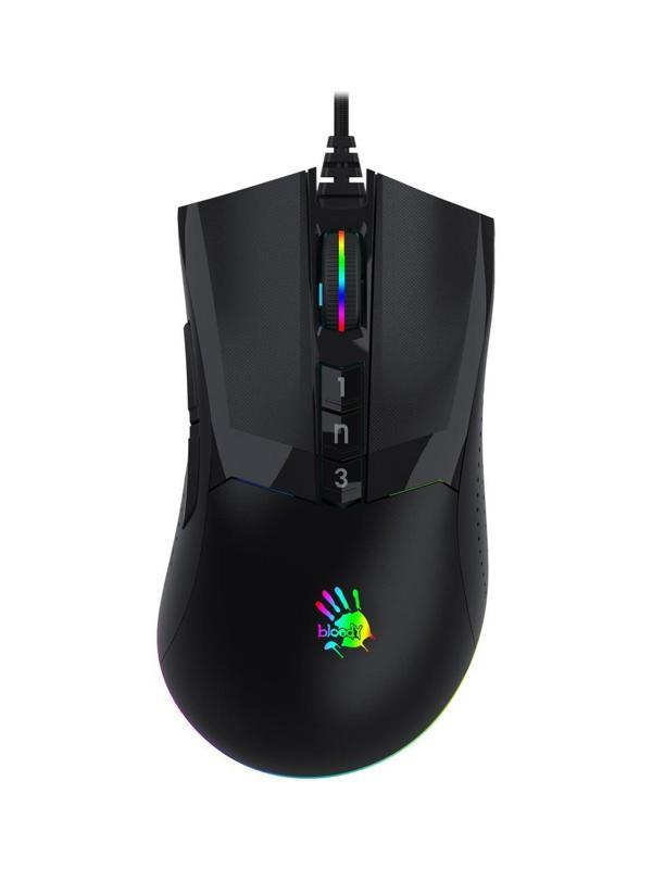 A4-Tech Bloody W90 Pro 16K CPI Optik RGB Siyah Gaming Mouse - Image 1