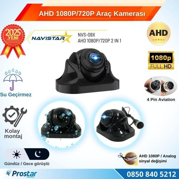 AHD 1080P/720P Plastik Kolay Montaj Gece Görüşlü Araç Kamerası - Image 1