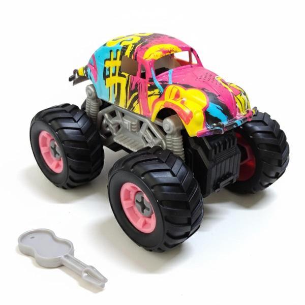 Monster Truck Sök Tak Grafitti Sürtmeli Master Araba Mor - Image 1