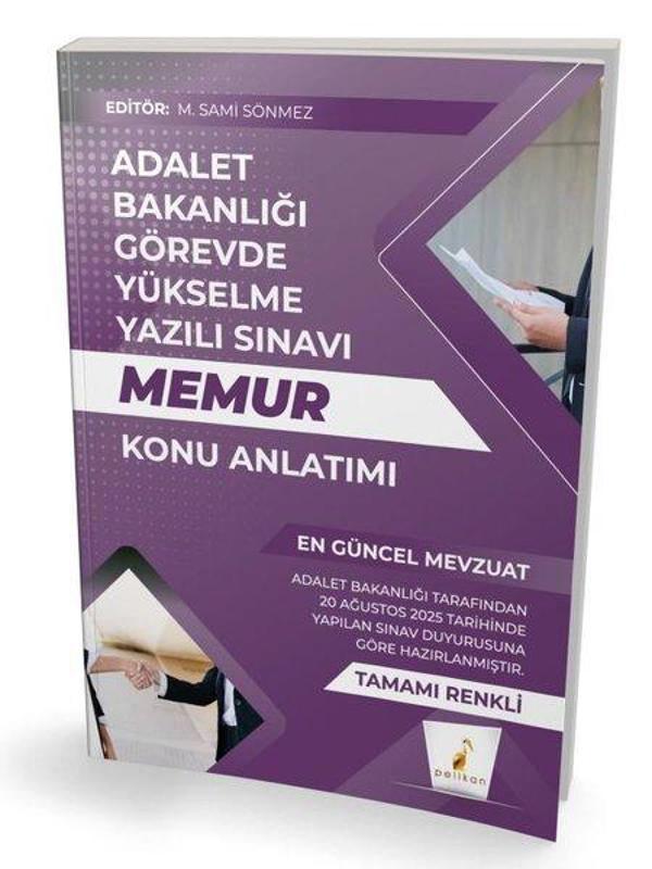GYS Adalet Bakanlığı Görevde Yükselme Yazılı Sınavı Memur Konu Anlatımı - Pelikan Yayınları - Image 1