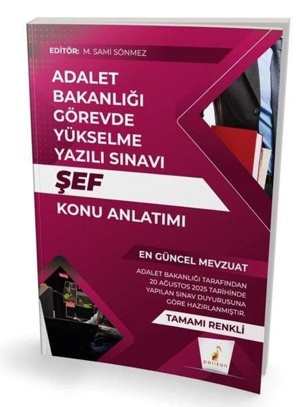 GYS Adalet Bakanlığı Görevde Yükselme Yazılı Sınavı Şef Konu Anlatımı - Pelikan Yayınları - Image 1
