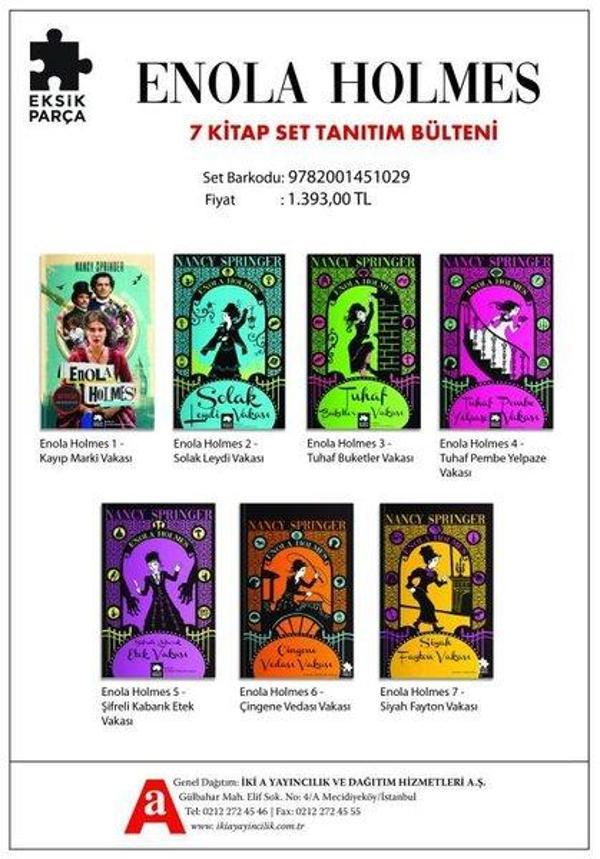 Enola Holmes Seti - 7 Kitap Takım - Eksik Parça Yayınları - Image 1
