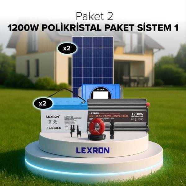 Urla Solar 1200W POLİKRİSTAL PAKET SİSTEM 1 (PAKET 2) - Image 1