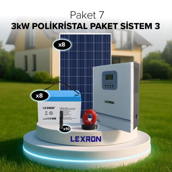 Urla Solar 3kW POLİKRİSTAL PAKET SİSTEM 3 (PAKET 7) - Image 1