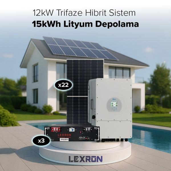 Urla Solar 12KW TRİFAZE HİBRİT SİSTEM 3 - Image 1