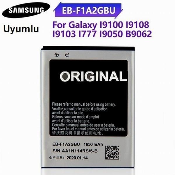 Samsung Galaxy S2 (i9100) EB-F1A2GBU i9108 i9103 i777 i9050 B9062 Garantili 1650mAh Pil - Image 1