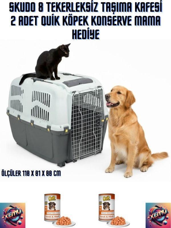Xemu Mps Skudo 8 Tekerleksiz Taşıma Kafesi 2 Adet Quik Köpek Konserve - Image 1