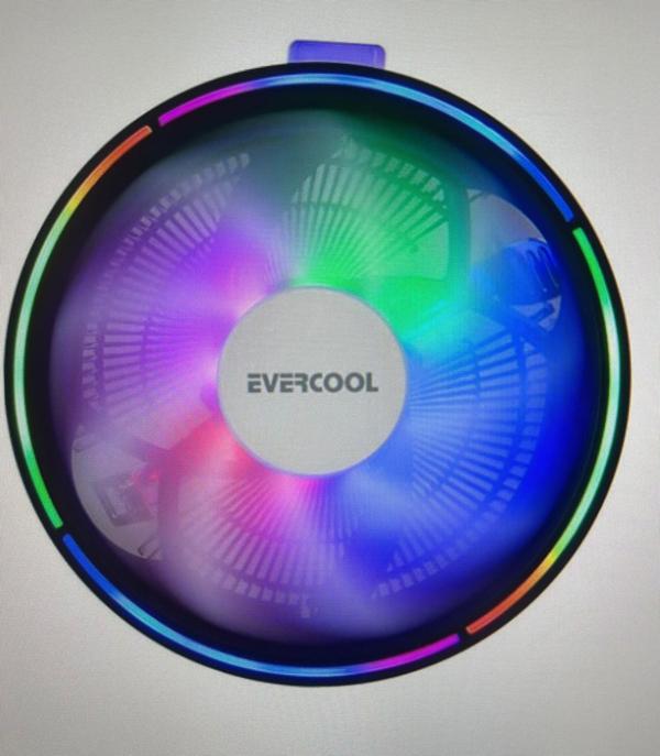 Evercool Cs-13 130X130X85MM 1800RPM Intel 775/115X/AMD 2+3-4-Fm1 Cpu Fan - Image 1