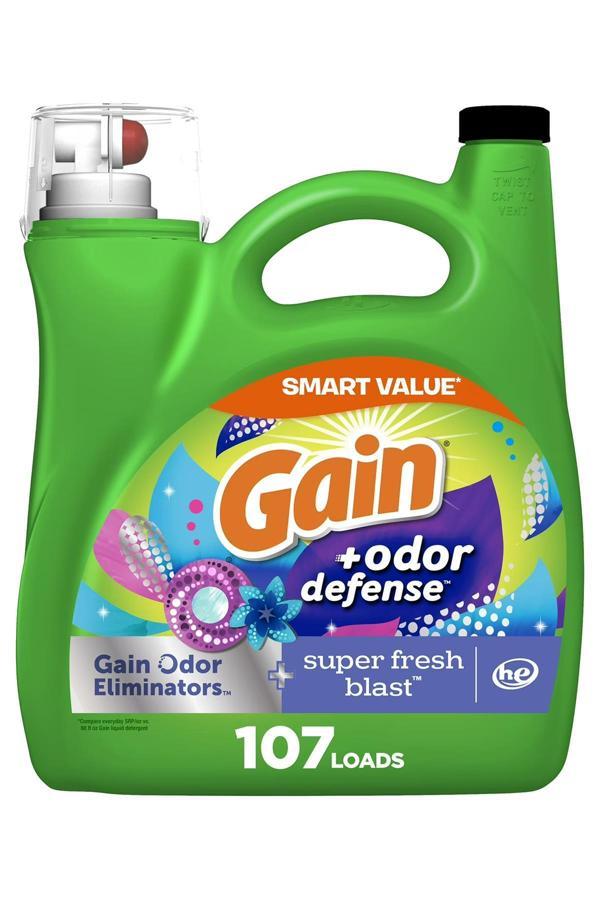 Gain +Odor Defense Sıvı Çamaşır Deterjanı 107 Yıkama 4.55LT - Image 1