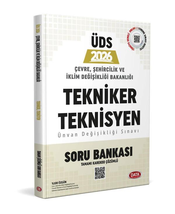 2026 Çevre Şehircilik ve İklim Değişikliği Bakanlığı Tekniker ve Teknisyen Ünvan Değişikliği Sınavı Soru Bankası Data - Data Yayınları - Image 1