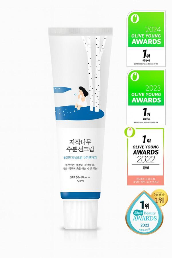 Round Lab Birch Juice Moisturizing Sunscreen Nemlendirici, Aydınlatıcı Güneş Kremi 50 Ml - Image 1