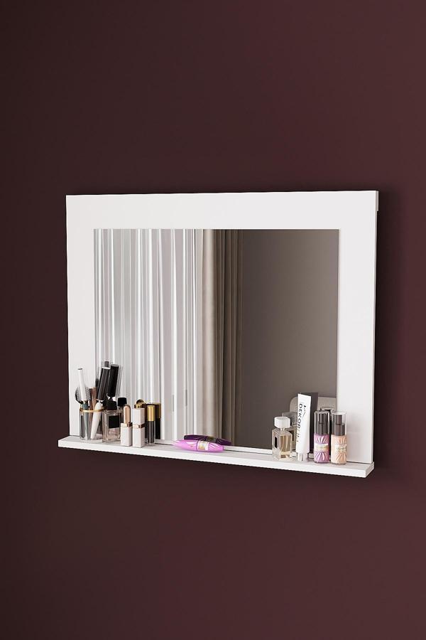 DF06102 Raflı Dekoratif Duvar Aynası Makyaj Aynası - Image 1