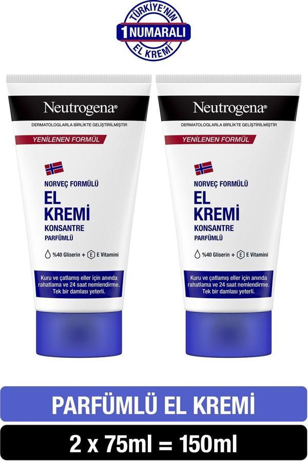 Neutrogena Norveç Formülü El Kremi Parfümlü 75 Ml X 2 Adet - Image 1