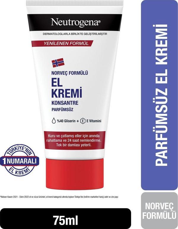 Neutrogena Norveç Formülü El Kremi Parfümsüz 75 Ml - Image 1