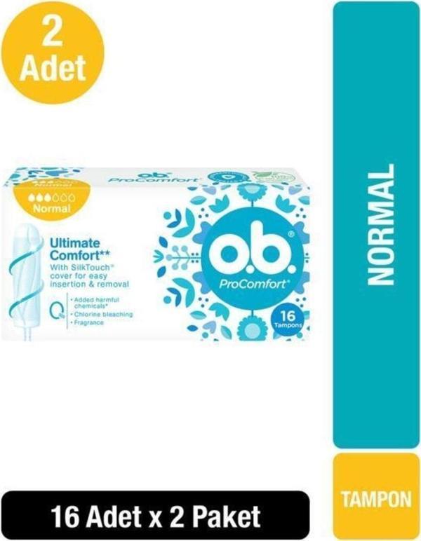O.B. Tampon Normal 16'lı X2 - Image 1