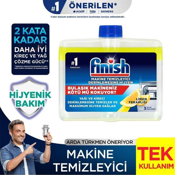 Finish Bulaşık Makinesi Temizleyici Sıvı 250 ml Limon - Image 1