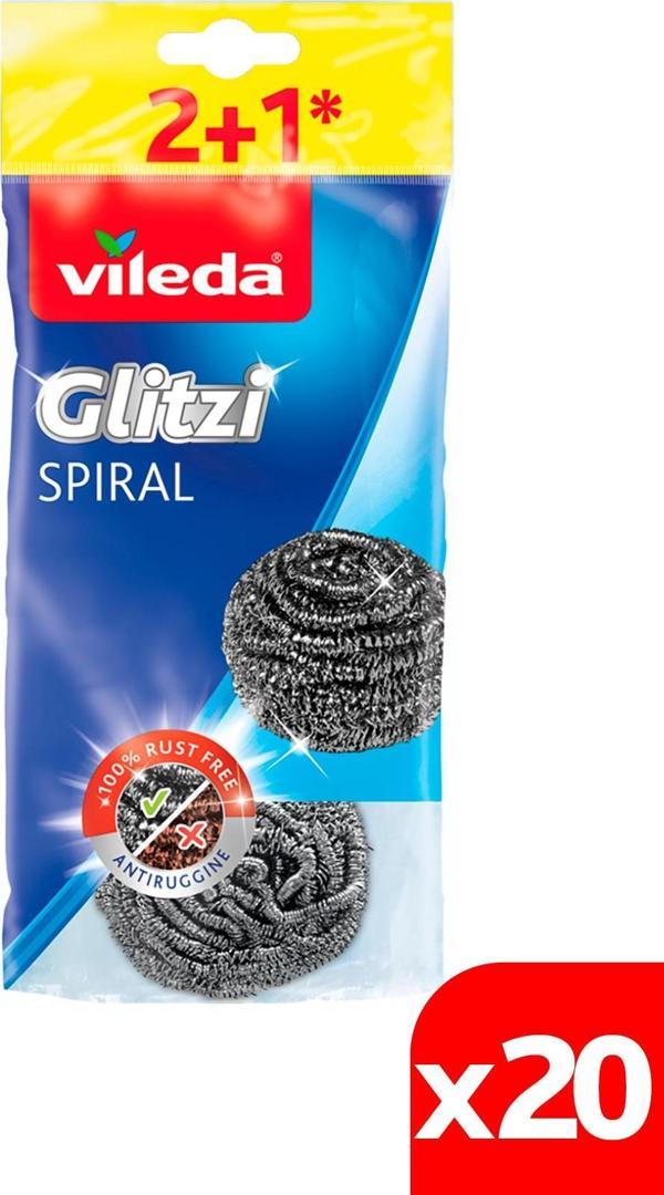 Vileda 20 Paket 3'lü Çelik Bulaşık Teli - Image 1