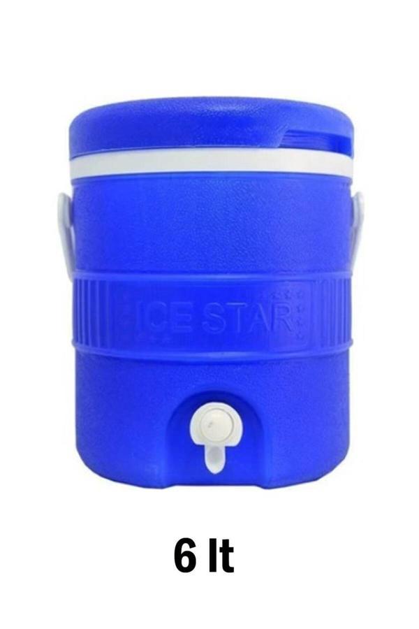 Çelikay Toros Hp-905 Ice Star Mavi Musluklu 6 Lt Termos - Image 1