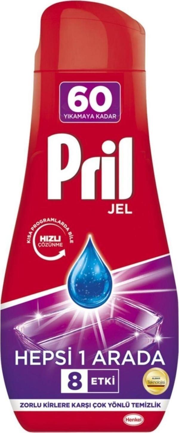 Pril Hepsi 1 Arada Jel Limon 60 Yıkama 1080 ml - Image 1