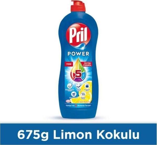 Pril Sivi Bulaşik Deterjani Limon Mavi 675 Gr - Image 1