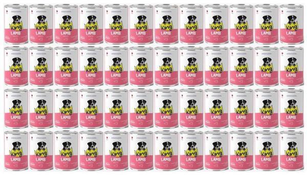King Et Parçacıklı Kuzu Etli Yavru Köpek Konserve 400 Gr*48 ADET - Image 1