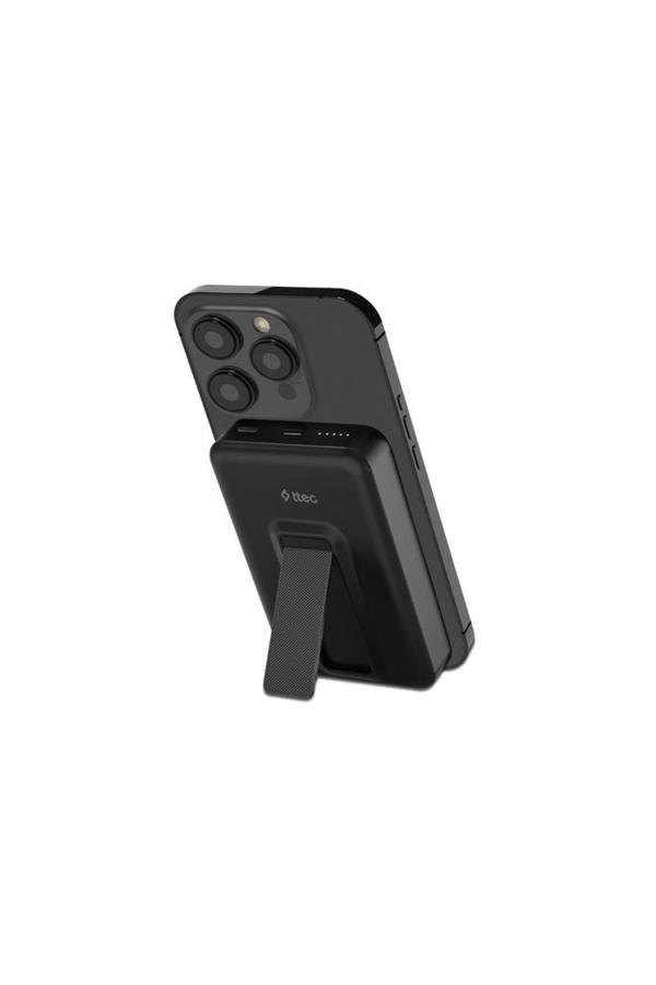 ReCharger M 10.000mAh MagSafe Uyumlu PD 20W Stantlı Kablosuz Taşınabilir Hızlı Şarj Aleti/Powerbank - Image 1