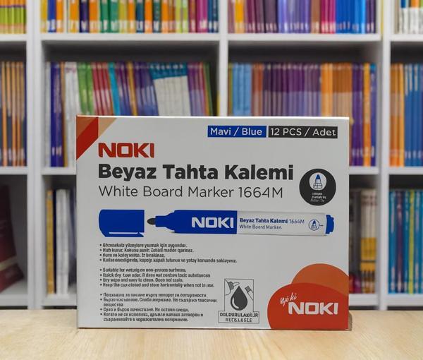 Noki Beyaz Tahta Kalemi Mavi Renk 12 Adet - Image 1