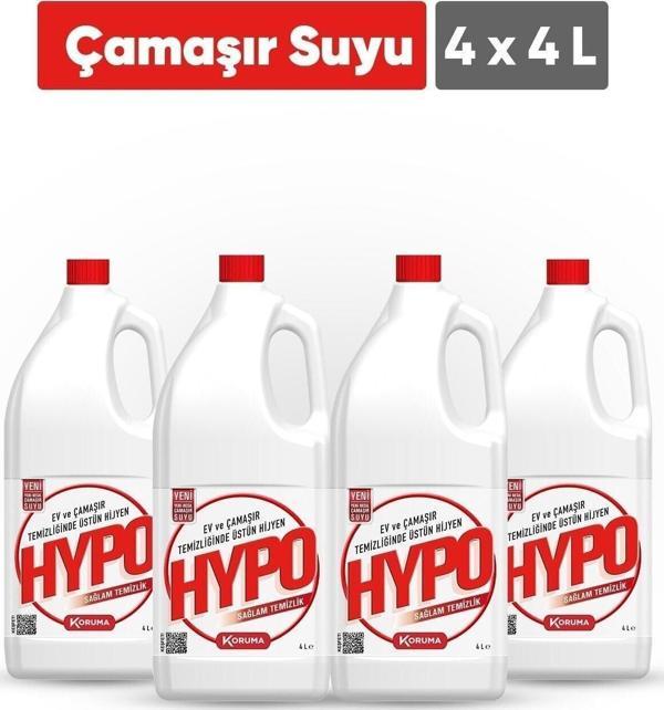 Tezyak Hypo Çamaşır Suyu 4000 Ml - 4`lü Paket - Image 1