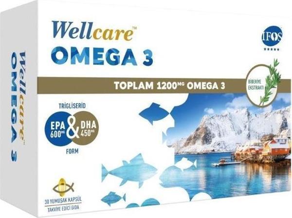 Omega3 Biberiye Ekstraktlı Balık Yağı 30 Yumuşak Kapsül - Image 1